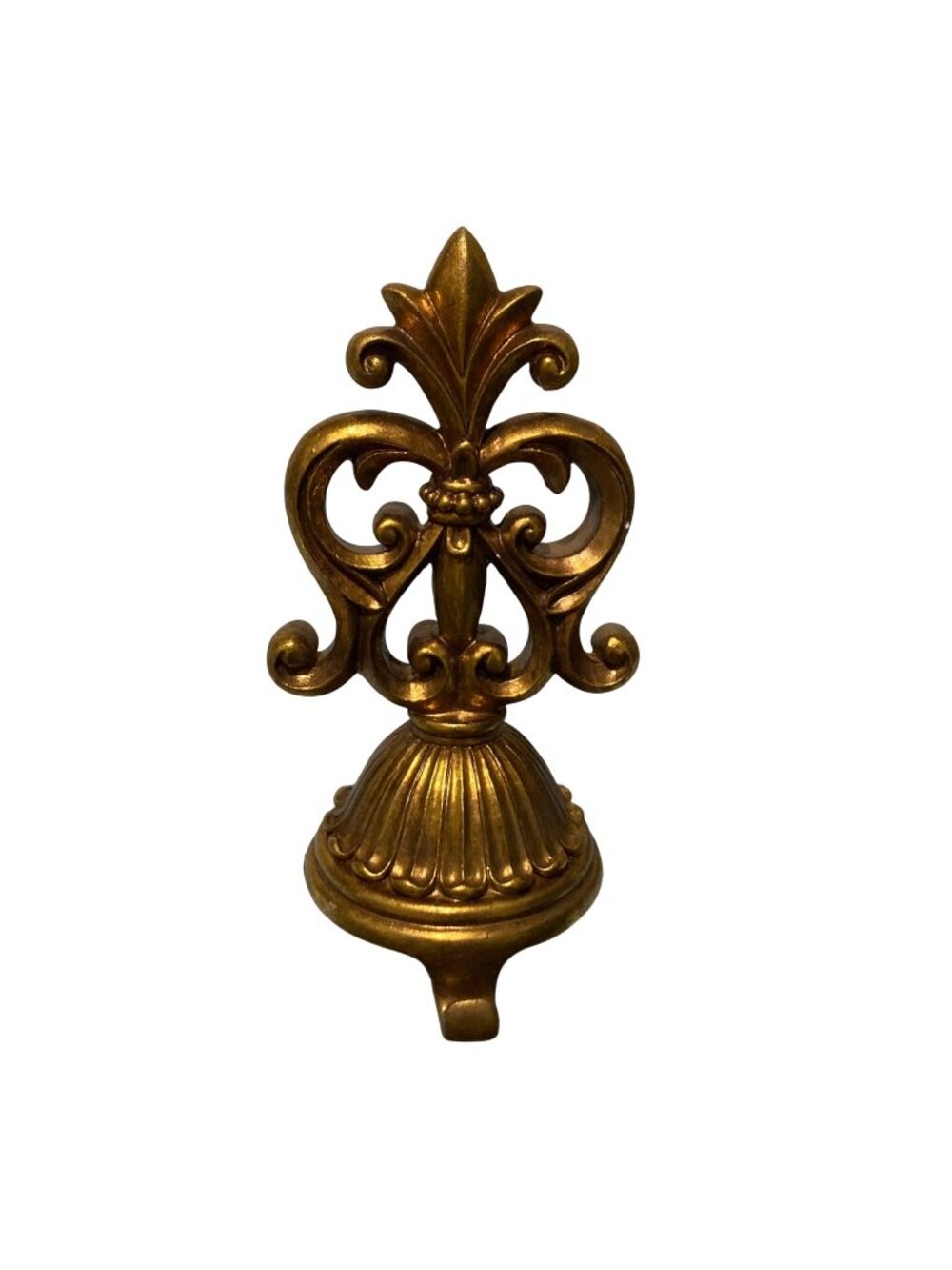 Vintage Gold Fleur-De-Lis Christmas Stocking Hanger